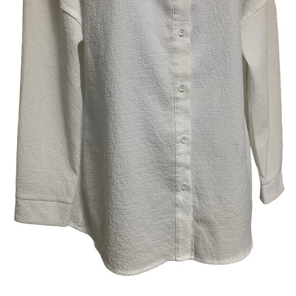 Shein Oversized Chemise Button Down Top Womens Size 4 - Picture 3 of 8
